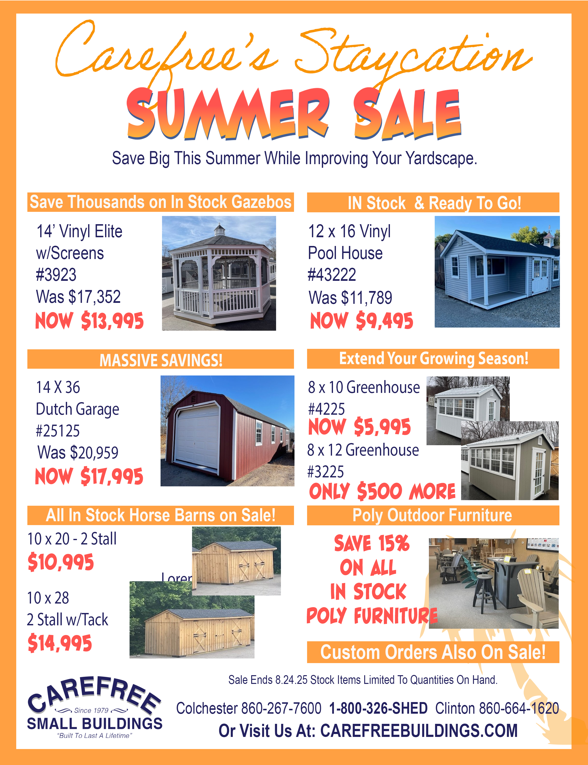 Harvest sale